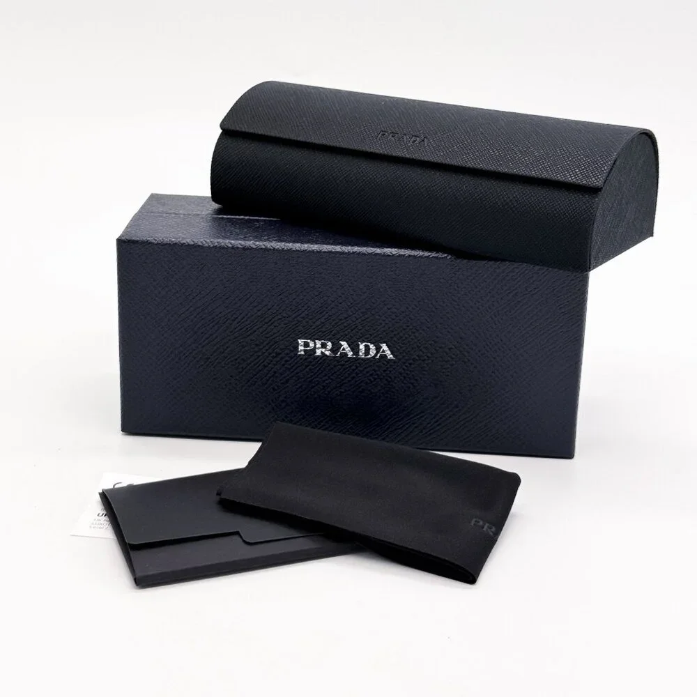 NEW PRADA EYEGLASSES PRA19VF 14R1O1, PR A19VF 14R1O1 TRANSPARENT MINT WOMEN